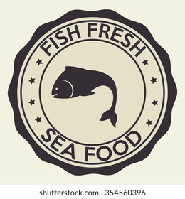 Sea food gastronomy graphic design, vector illustration eps10