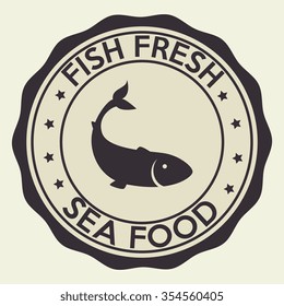 Sea food gastronomy graphic design, vector illustration eps10