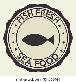 Sea food gastronomy graphic design, vector illustration eps10