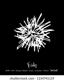 sea food illustrations / Hand drawn food ingredients - vector