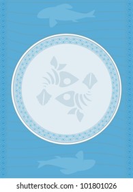 Sea food kitchen menu. Vector