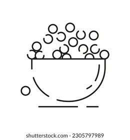 Sea food line icon. Fish restaurant. White meat. Collection of summer on the beach illustration vector