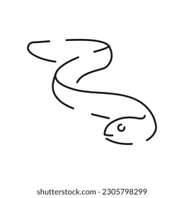 Sea food line icon. Fish restaurant. White meat. Food and Drinks Line Vector flat