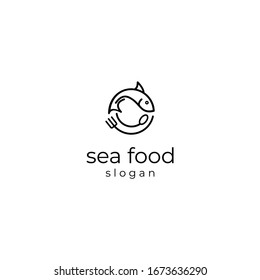 SEA FOOD LOGO - Creative And Unique Logo And Icon For Seafood Restaurant Company