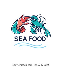 Sea food logo Creative and unique logo and icon for seafood restaurant company