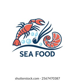 Sea food logo Creative and unique logo and icon for seafood restaurant company