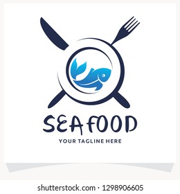 Sea Food Logo Design Template Inspiration