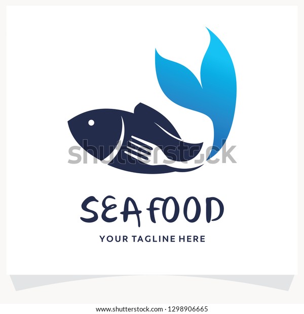 Sea Food Logo Design Template Inspiration Stock Vector (Royalty Free ...