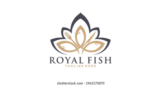 sea food logo icon vector isolated