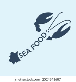 Sea Food Logo Iconfor restaurant. Vector illustration image. Scalable and editable format.