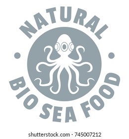 Sea food logo. Simple illustration of sea food vector logo for web