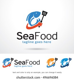 Sea Food Logo Template Design Vector