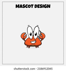 Sea Food Logo Vector Baby Crabs Mascot Illustration Design