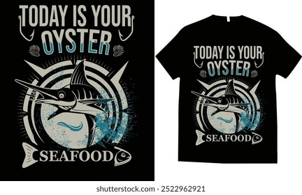 Sea food oyster tshirt design