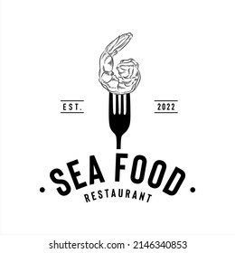 Sea Food Restaurant Logo Company Logo Stock Vector (royalty Free 