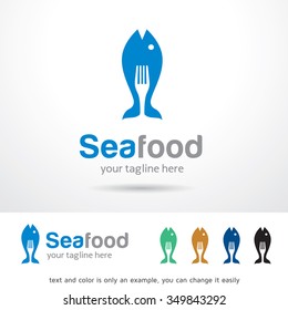 Sea Food Restaurant Logo Template Design Vector