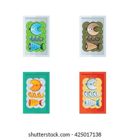 sea food and salad