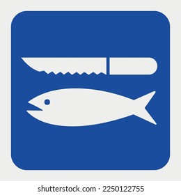 Sea Food Sign Symbol Vector illustration