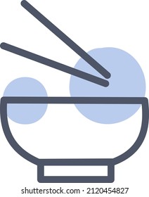 Sea food soup, illustration, vector on a white background.