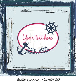 Sea frame card