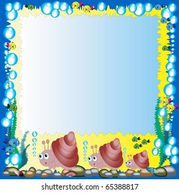 Sea frame with mollucks