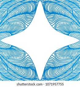 Sea frame. Vector illustration