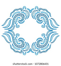 Sea frame. Vector illustration