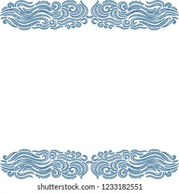 Sea frame. Vector illustration