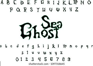 Sea Ghost - Vector horror font