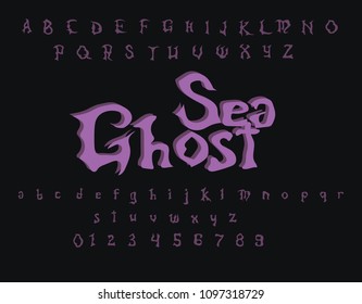 Sea Ghost - Vector horror font