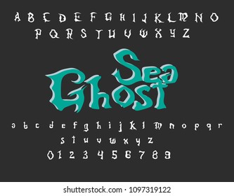 Sea Ghost - Vector horror font