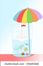 the sea in a glass