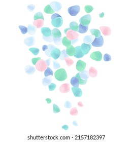 Sea glass summer background  vector illustration
