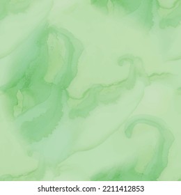 Sea Gradient Background. Green Elegant Pattern. Water Seamless Ocean. Blue Ink Ocean. Green Ocean Background. Pale Seamless Background. Sea Modern Vector Template. Blue Watercolor Seamless Canvas.