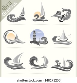 Sea Graphics Series - Premium Sea Travel Icons