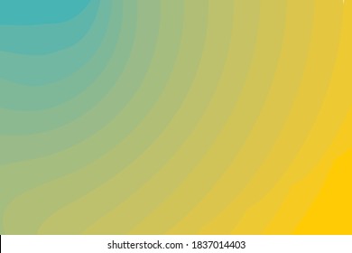 Sea green with camel yellow combination pallet color vector design showing dept cave with curves
