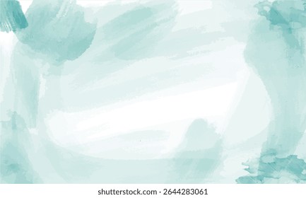 Sea green watercolor background with soft flowing texture and natural gradient blend, perfect for creative projects, printable art, or soothing themed designs