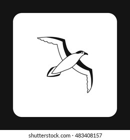 Sea gull icon in simple style on a white background vector illustration