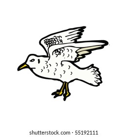 ilustración de gaviota marina