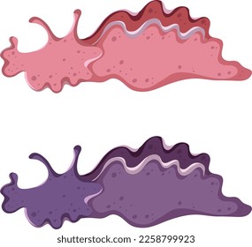 Sea hare cartoon isolated illustration