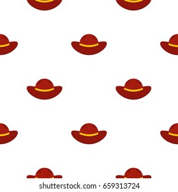 Sea hat pattern seamless flat style for web vector illustration