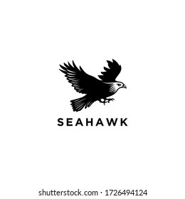 Sea Hawk logo vector design template