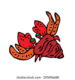 Sea hermit cartoon