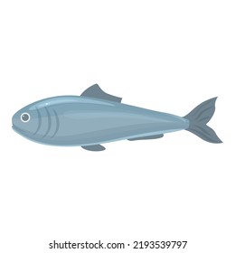 Sea Herring Icon Cartoon Vector. Baltic Fish. Tuna Store