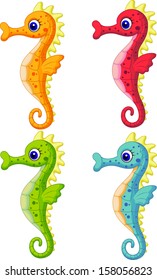 Sea horse cartoon