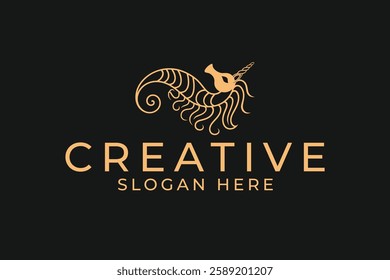 sea horse creative logo design vector sublimation