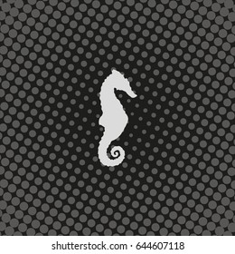 Sea horse icon.