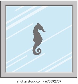 Sea horse icon.