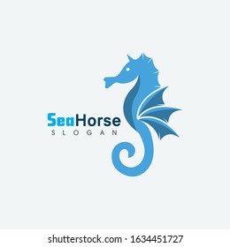Sea horse icon Logo and symbol template vector design