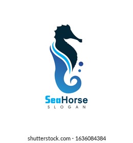 Sea Horse icon logo and symbol.  Creative vector illustration